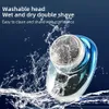 Portable Electric Shaver USB oplaadbare mini scheerpak Pocket Waterd waterdicht Smart LED -display 240420