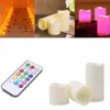 12 Colorful Led Candle Electronic Wax Flame Smokeless Tea Light Party Decorative Fake Candles WIth Control 240417
