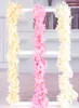 Искусственные шелковые цветы Hydrangea wisteria Garland Vine Партия свадебные украшения шелковые гирлянды.