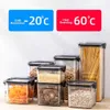 Food Savers Storage Containers 700ml/950ml sealed food storage box cereal drying jar plastic refrigerated container with lid can style kitchen H240425