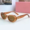 Mens fashionable circular frame sunglasses womens luxurious light colored decorative mirrors multiple colors available with box SMU06ZS