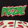 Bollmössor Pizza Baseball Hat Mens Bite Mark Peak Design Truck Hat Mens 2024 Casual Sun Hat Cotton Justerable Button Hat Mens Q240425