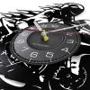 Uhren professionelle Motorradfahrer Vinyl Rekord Wanduhr extreme Freestyle Motorrad Wohnkulturraum Dirt Bike riskante Fahrer Uhrengeschenke