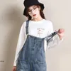 Dames jeans dames bretels jumpsuit denim strakke big pocky algehele casual plus size los