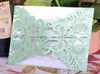 Hela Mint Green Party Supplies Laser Cut Mint Green Paper Card Whole Blank Wedding Inbjudningar 20169501440