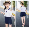 Kledingsets meisjes zomerset casual mouwloos shirt+shorts 2-delige 2 3 4 5 tot 12 jaar oude jeugd en kinderen mode Q240425