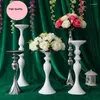 Ljushållare H32CM/38CM/48CM Europen Style Metal Holder Stick Wedding Centerpiece Event Romantic Flower Road Rack
