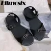 Sandały 2024 Flat Heels Casual Beach Woman One Pasek Gladiator Gladiator Summer na zewnątrz