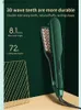 Curling Irons Hair iron ceramic straightener brush 3D mesh hair crimper curling iron flat iron styling tool Q240425
