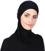 Hijabs Under Scarf Hijab Cap Women Stretch Under Caps Couleur solide Hijab sous Scarf Femme Hijab Cap Unisexe Hijab Chapeaux Turbans For Women D240425