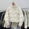 Women's Jackets Down Jacket Winter Short Standing Neck Fashionable Loose And Slimming