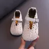 Дизайнерские туфли летняя осенняя девочка обувь маленькие девочки квадратные рот туфли одиночные мягкие девочки для девочек принцесса обувь малыш