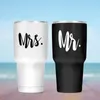 Gobelers 22oz MR et Mme Wine Tubler Set pour couples Isulated Travel Wedding Engagement Gift 2pcs / Set H240425