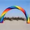 Özelleştirilmiş Şişirilebilir Gökkuşağı Kemeri Şişirilebilir Giriş Archway Reklam Kapısı Balonu Açık hava