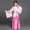 Portez des enfants Hanfu 2023 Costume chinois Kids Flower Girl Robes Traditonal Stage Wear Women Dance Costume Robe de fée adulte D240425