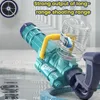 Elektryczne działanie na wodę zaawansowane technologicznie automatyczne pistolety do mycia wody duże pojemność letnia przyjęcie plażowe plażowa zabawka dla dzieci dorosłych 240422
