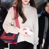 Tas 2024 Tiffany Tang Liu Star in dezelfde lederen schouder hellende frame handtas kleur bijpassende mode handtassen