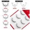 3 pairs Manga Fairy Eyelash Reusable Memory fibers Transparent stem Three-dimensional layering Full strip Lashes extentions