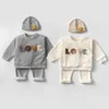 Ensembles de vêtements pour bébés ensembles de vêtements bébé printemps automne les enfants enfants sweat à sweat à sweat à sweat à sweat à sweat en coton + pantalon bébé vêtements Setl2404