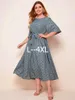 Casual Dresses 3xl-6xl Big Women Dinner Dress Plus Size Elegant Party Kjol