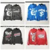 Rock Hip Hop Street Hoodies Set Washed Flame Letter Imprimed Pullover Men Men Femmes Hell Star Sweatshirts Sweat Sweet Suissinets Brands Outdoor Jacket 403