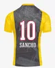 24 25 Sancho Soccer Jerseys Reus Dortmunds 50 ans au Westfalenstadon Special 2024 2025 Borussia Soccer Halller Football Shirt Brandt Men Kids Kit All Black 1111