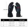 Handschuhe Elektrische beheizte Handschuhe für Männer und Frauen Wasserresistente Winter warme Touchscreen -Handschuhe im Freien Sporthandschuhe für Skifahren