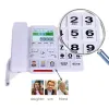 Аксессуары Big Button Landline Phone Fast Dial Dest Table Care Landline для пожилых людей с голосовой трансляцией домашнего офиса для старика