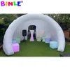 Mobile commercial 6mwx3,5 mh (20x11,5 pieds) LED gonflable à demi-dôme gonflables Luna Tents Temporary Cocktail Bar pour le spectacle de fête