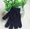 Fabricants vend directement des gants de bain exfoliants de Fivefinger Forme noire Gants de bain gants noirs intrafamiliaux LX28565024