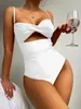 Sexy Bandeau Female Swimsuit Femme 2024 Mujer Bathing Fssuile Push Up Summer Swim for Woman Beach Wear Monokini 240417