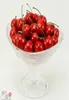 100pcs Yapay Meyveler Simülasyon Kiraz Kirazları Sahte Meyve ve Sebzeler Ev Dekorasyon Çekimi Props8803514