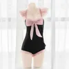 Damskie stroje kąpielowe Dichengda Kontrola brzucha Kontrola One części Bodysuit wysoki talia Kawaii Bezproblemowy zestaw bikini