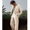 Men's Suits Classic Suit Jackets Spring And Summer Serge Two-piece Business Casual Single-breasted French Blazers