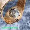 AP Crystal Wrist Watch Royal Oak Series 26574ST Blue Dial Perpétuo Calendário Automático Mecânico Mecânico Help Relógio Precision Aço do Ano de Ano de 41mm