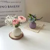 Vasi Ceramica decorativa fiori Vaso in mini fiori vaso grazioso decorazione per camera idroponica ceramica vaso per arredamento per matrimoni Desktop Ornament