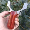 Arrow Wooden Stainless Steel Hunting Slingshot Outdoor Slingshot Shooting Set Sports and Entertainment Rubber Band Toys