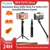Attacchi Telesin 35 '' in lega in alluminio Selfie Stick 360 Ruota Porta del telefono Pieno Tripode Monte per GoPro 10 9 Insta360 iPhone Xiaomi