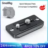 Tillbehör Smallrig Quick Release Plate Arcatype Compatible Plate för DSLR Camera Cage Stativplatta Video Support Rig 2146