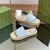 Kvinnor glider sandaler halmstrand tofflor espadrilles sandal kvinnor plattform glid tofflor ihålig designer sandal sommar sandale vävt rep fiskare skor