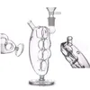 Großhandel neueste kreative Glas DAB Rig Bong Pipes Kit Handstil Bubbler Herb Tobacco 14mm weibliche Wasserpfeife Zigarettenhalter mit Ölbrennerschale