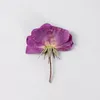 Dekorativa blommor 120stpressade torkade blomma lila rose herbarium för epoxy smycken bokmärke telefon fodral makeup nagel konst hantverk diy
