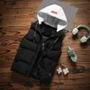 Men Winter Casual Warm Zipper Patchwork Mouwess Vest Bubble Coat Parka Tops Coats Parkas Outparter Jacket Kleding