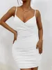 Vestidos casuais Comércio exterior Europeu e americano Sexy Slim Slip Dress Slip Bodycon Sling Mini