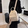Sac à dos de la mode Femmes mini couleur solide petits sacs à dos simples sacs d'étudiants décontractés voyageant 2024 sac à école