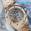 AP Movement Wrist Watch Royal Oak Series 15467or Full Hollow Dial Tourbillon Womens 18K Rose Gold Automatic Mechanical Watch 37 mm Garantie