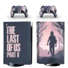 Autocollants The Last of US II Vinyl Decal PS5 CD Skin Sticker pour Playstation 5 PS 5 CD Console Version et Couvercle de protection du contrôleur