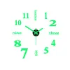 Klokken 3D Wall Clock Diy Home and Decoration Pocket Pocket Watch Sticker Woonkamer Kantoor Decor Grote Digitale moderne klokken Tuin