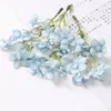 Decorative Flowers 20pcs Multicolor Fake Mini Microfiber Scrapbook Artificial Hydrangea For Wreath Wedding