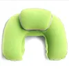 Oreiller pliable ushapé de support de cou oreiller coussin gonflable Mémoire de mousse Voyage oreiller couche